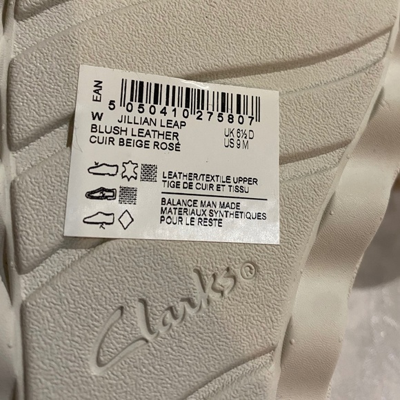 Clarks Blush Leather Women's Sandals Size 9M - Picture 7 of 8